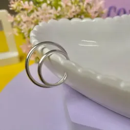PIERCING FAKE ARGOLA DUPLA PRATA PFP300