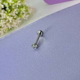 PIERCING FURO PONTO DE LUZ 2.5 (TRAGUS) TITÂNIO PCP1546