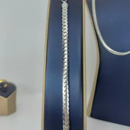 PULSEIRA TRANÇADA 5MM AÇO 316L PS1480