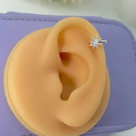PIERCING FAKE ESTRELA CADENTE CRAVEJADO PFP1680