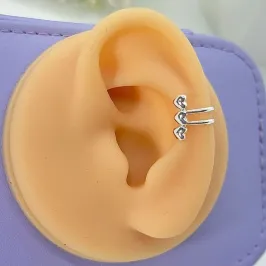PIERCING FAKE TRIO CORAÇÕES PFP1682