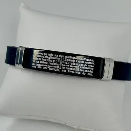 PULSEIRA CHAPA PAI NOSSO AÇO 316L PS1707