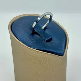 ALIANÇA QUADRADA FINA 2MM AÇO 316L AS1897