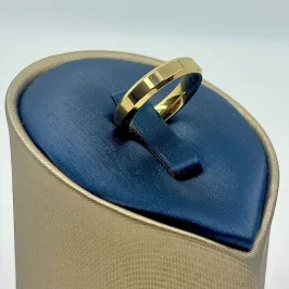 ALIANÇA QUADRADA FINA 5MM AÇO 316L AS1903