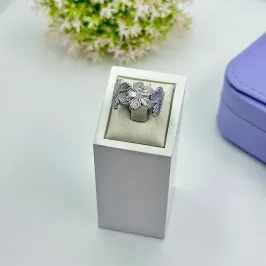 ANEL FLORES AJUSTÁVEL AÇO 316L AS1817