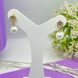 BRINCO GOTA E PÉROLA PENDURADA BO1831