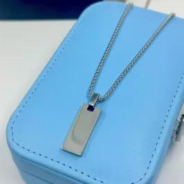 COLAR PIPOCA COM PING. CHAPA LISA 60CM AÇO 316L CS1855