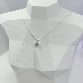 COLAR PONTO DE LUZ PEDRA QUADRADA CP1785