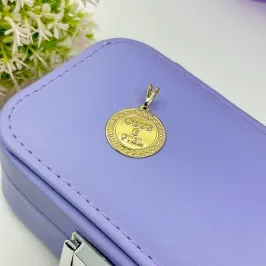 PINGENTE DEUS É FIEL PLAQ. REDONDA PGO1803