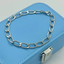 PULSEIRA CORRENTE ELOS LONGOS 7MM AÇO 316L PS1885