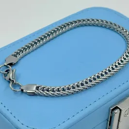 PULSEIRA TRANÇADA 3D AÇO 316L PS1863