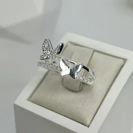 ANEL CRAVEJADO DUO BORBOLETAS AP2016