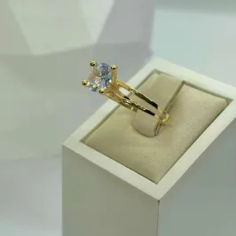 ANEL SOLITÁRIO GARRA ALTA PEDRA 8MM AO2017