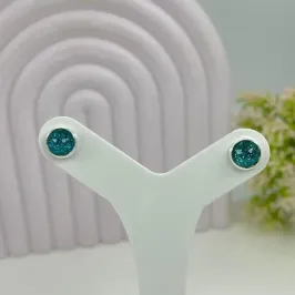 BRINCO REDONDO AZUL TURQUESA BP1916