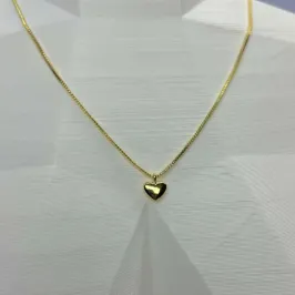 COLAR MINI CORAÇÃO MACIÇO CO2000
