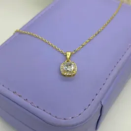 COLAR PEDRA QUADRADA BORDA CRAVEJADA CO2005