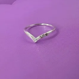 ANEL FALANGE V COM 3 ZIRCÔNIAS AP1419