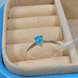 ANEL PEDRA OVAL AZUL CLARO AP2082