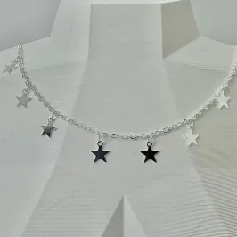 CHOKER CADEADO CHAPINHAS ESTRELAS CP1437