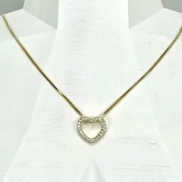 COLAR CORAÇÃO CRAVEJADO CO1445