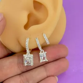 TRIO ARGOLAS PEDRAS ZIRCONIAS BP2175