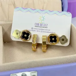 TRIO TREVO LUXO BO2133 PRETO