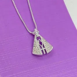 COLAR NOSSA SENHORA MANTO CRAVEJADO CP2291