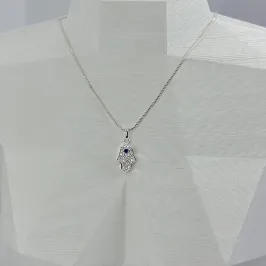 COLAR MÃO DE FÁTIMA CRAVEJADA CP2124