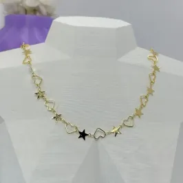 CHOKER ESTRELAS E CORAÇÃOES CO2373
