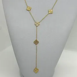 COLAR GRAVATINHA RÉPLICA VAN CLEEF AÇO 316L CS2445
