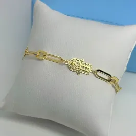 PULSEIRA ELOS COM MÃO DE FÁTIMA PO2412