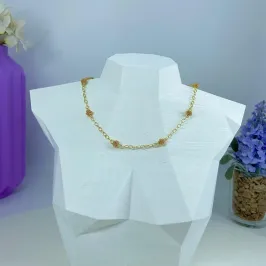 CHOKER CORRENTINHA E BOLINHAS ENROLADINHAS C02582