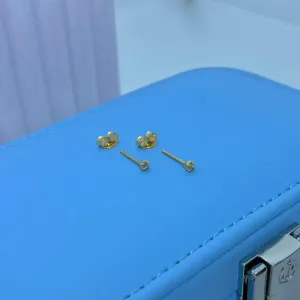 BRINCO PONTO DE LUZ REDONDO CRISTAL MICRO 2MM B01348