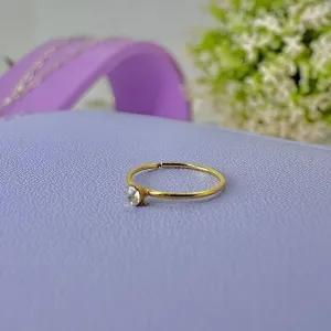 PIERCING FURO ARGOLA COM PONTO DE LUZ (NARIZ) AÇO PCO1544