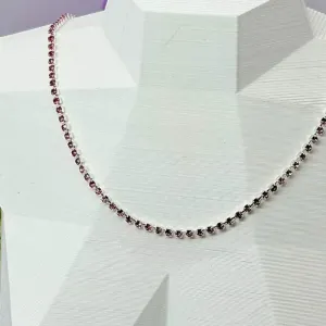 CHOKER STRASS PINK CP1794