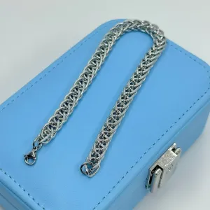 PULSEIRA ELOS ENTRELAÇADOS DUPLO 6MM AÇO 316L PS1879