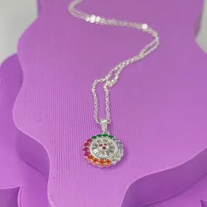 COLAR PING. PIZZA COLOR ZIRCÔNIAS CP2040
