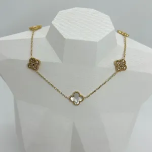COLAR RÉPLICA VAN CLEEF AÇO 316L CS2225