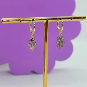 ARGOLA CLICK MÃO DE FÁTIMA CORTE 3D BO2344