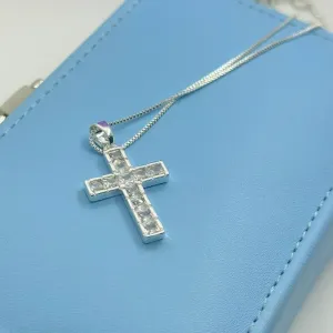 COLAR CRUCIFIXO PEDRAS ZIRCONIAS CP2257