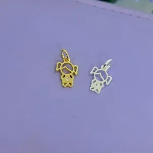 PINGENTE MENINA COM PONTO DE LUZ PGP2370