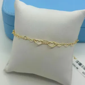 PULSEIRA CORRENTE CORAÇÕES COM TRIO CORAÇÃO PO2405