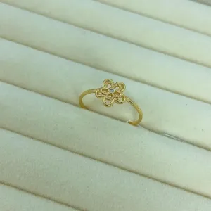 ANEL FLORZINHA DUPLA COM PONTO DE LUZ AO2624