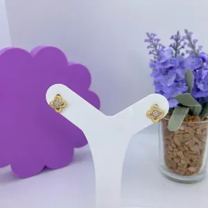 BRINCO FLOR COM MIOLHO CRAVEJADO BO2550
