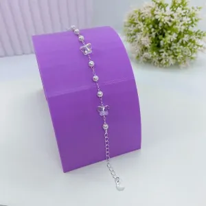 PULSEIRA BORBOLETAS CRISTAIS E PÉROLAS PP2591
