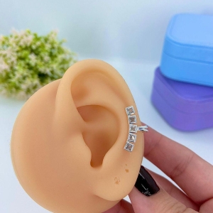 PIERCING FAKE QUADRADINHOS ZIRCÔNIAS PFP2771