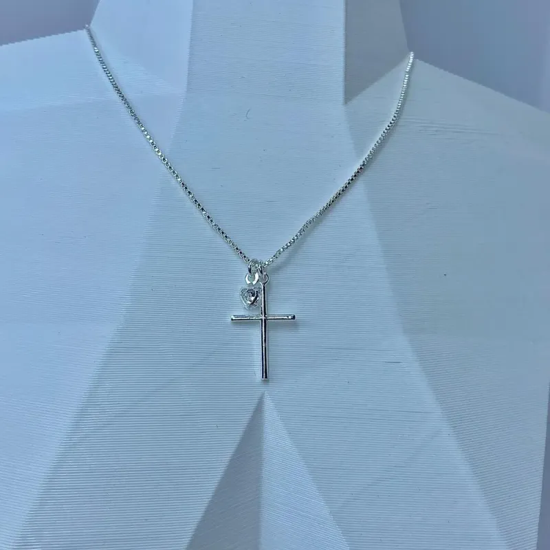 CHOKER CRUCIFIXO E PONTO DE LUZ CP1387