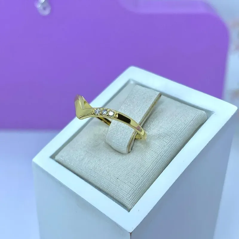 ANEL FALANGE V COM 3 ZIRCÔNIAS AO1423