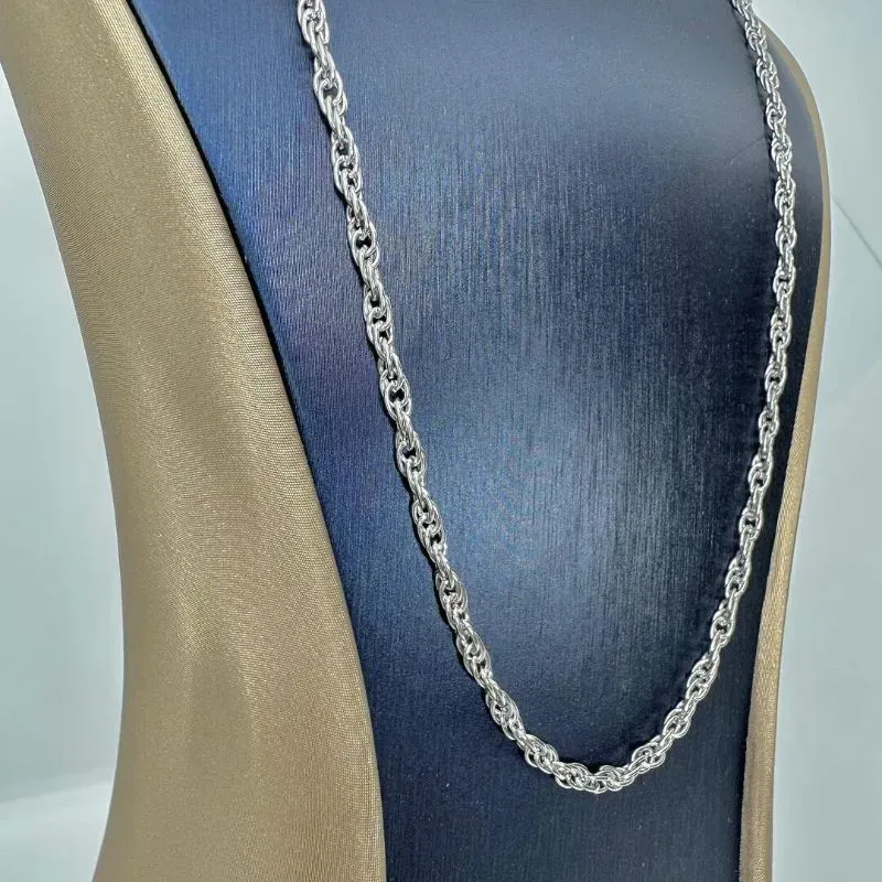 COLAR ELO ENTRELAÇADOS 60CM AÇO 316L CS1463