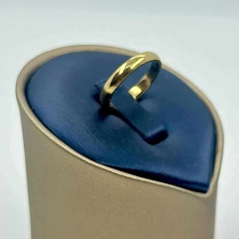 ALIANÇA LISA ABAULADA 4MM AÇO 316L AOS1908